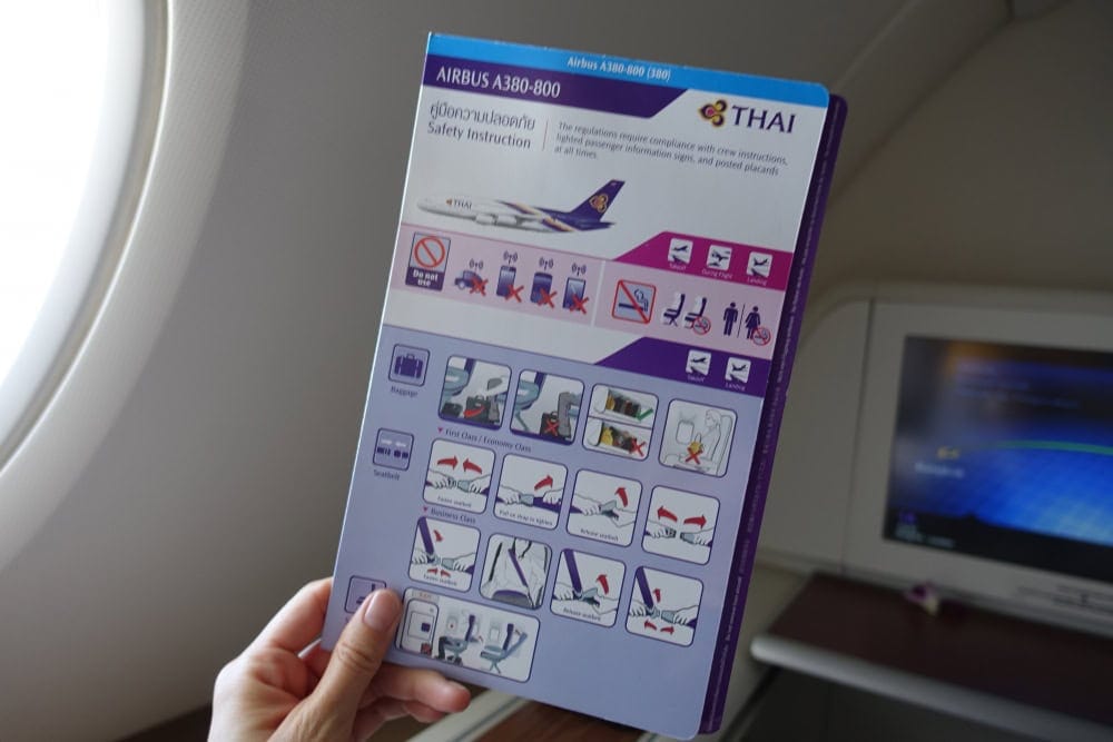 タイ国際航空A380ファーストクラス搭乗記〜設備編〜